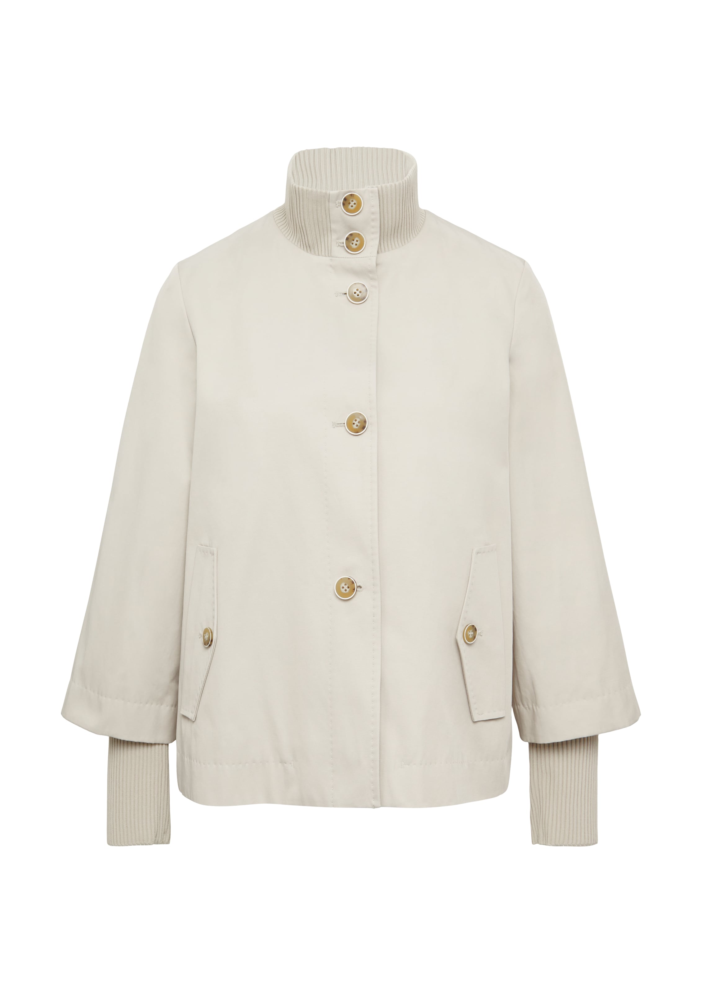 s.Oliver BLACK LABEL Φθινοπωρινό και ανοιξιάτικο μπουφάν σε μπεζ: μπροστά