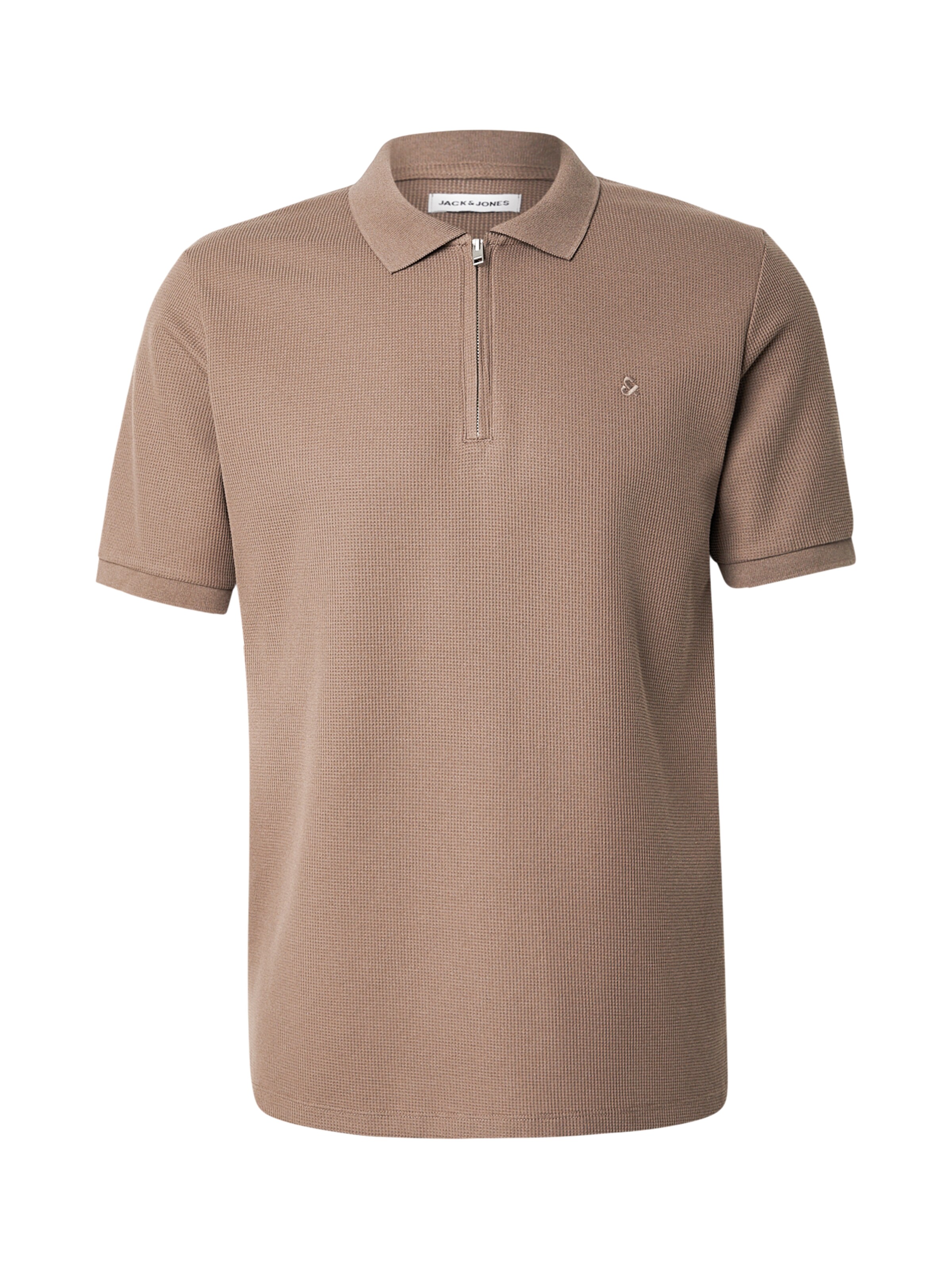 JACK & JONES Shirt 'JJEAustin' in Brown: front