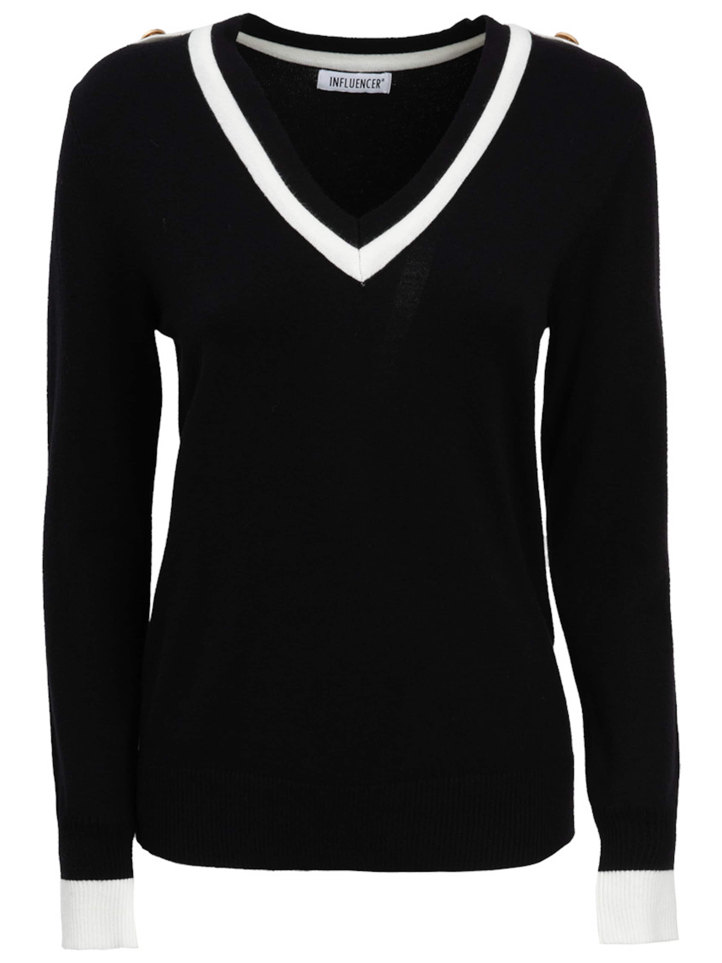 Influencer Svetr – černá: přední strana