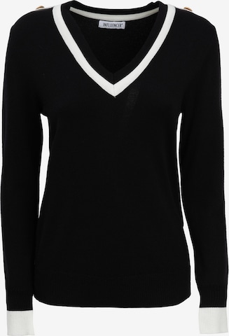 melns Influencer Džemperis: no priekšpuses