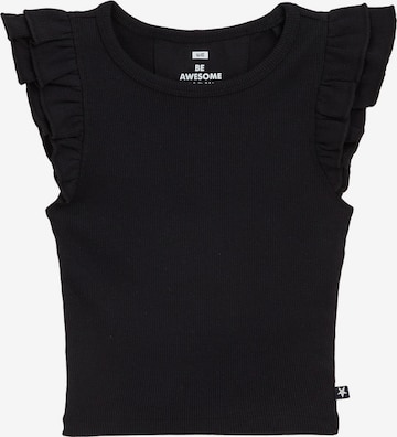 Tricou de la WE Fashion pe negru: față