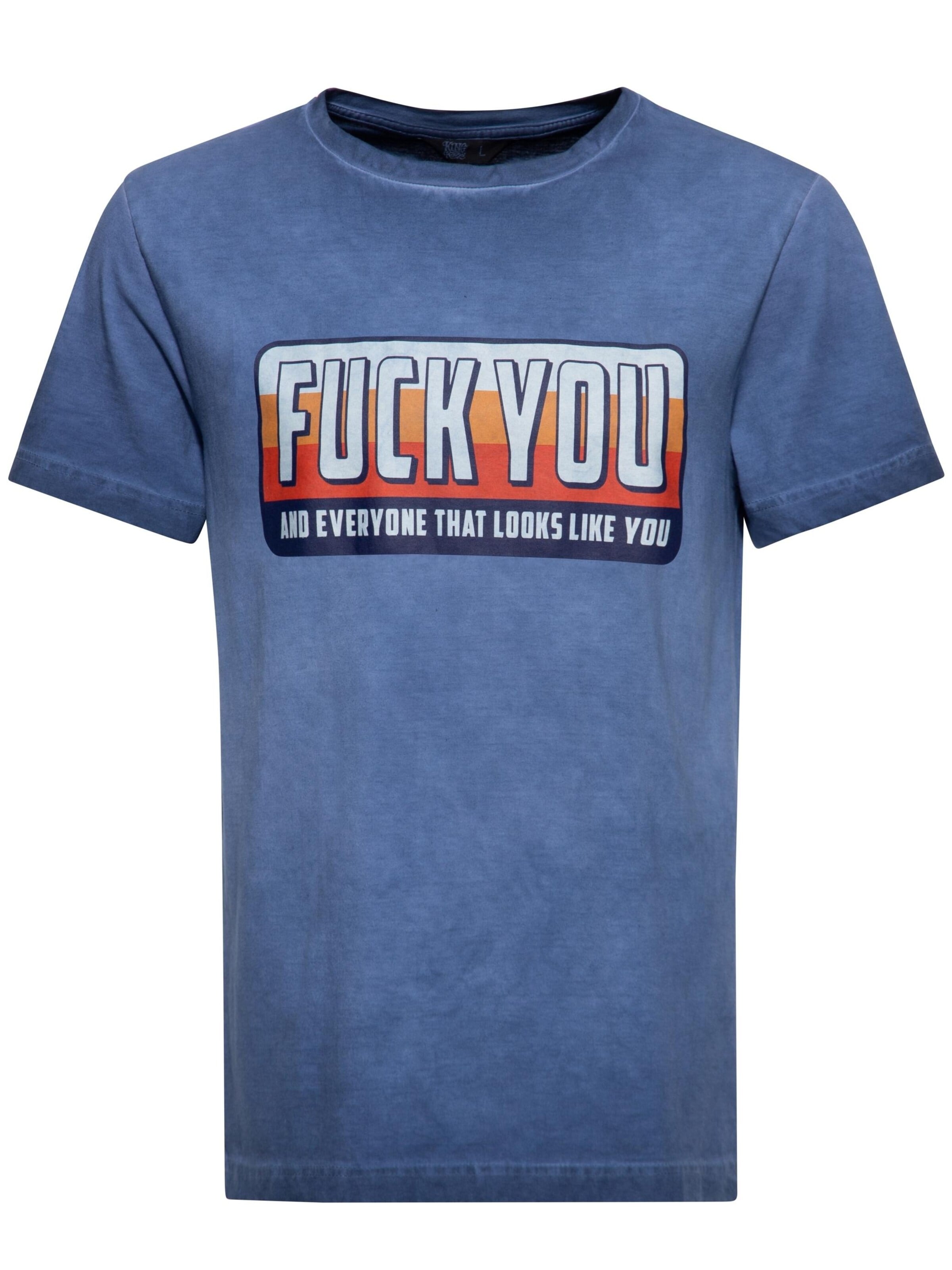 King Kerosin Shirt in Blue: front
