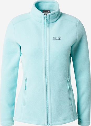 JACK WOLFSKIN Athletic Fleece Jacket 'Moonrise' in Blue: front