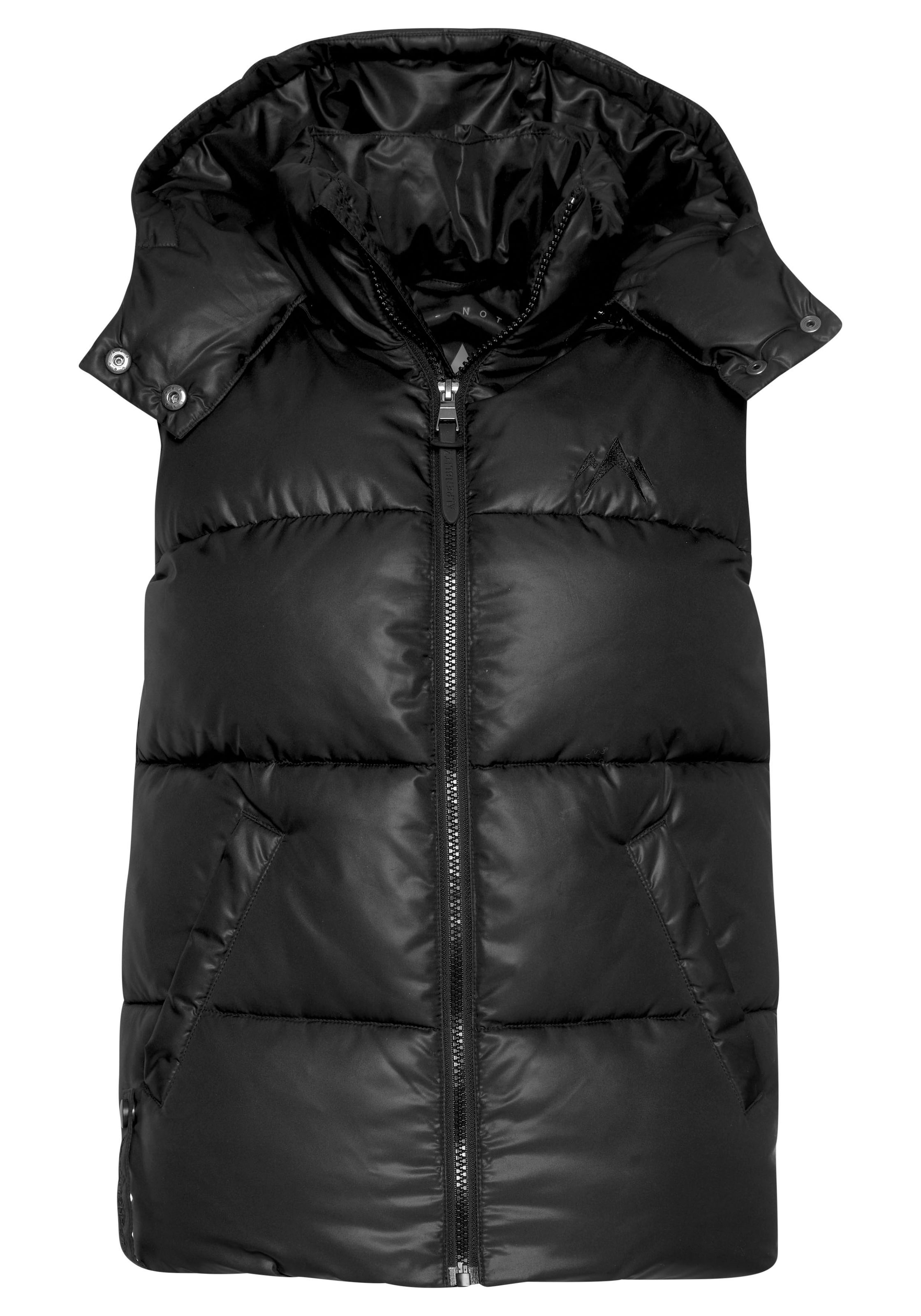 ALPENBLITZ Weste in Schwarz: Vorderseite