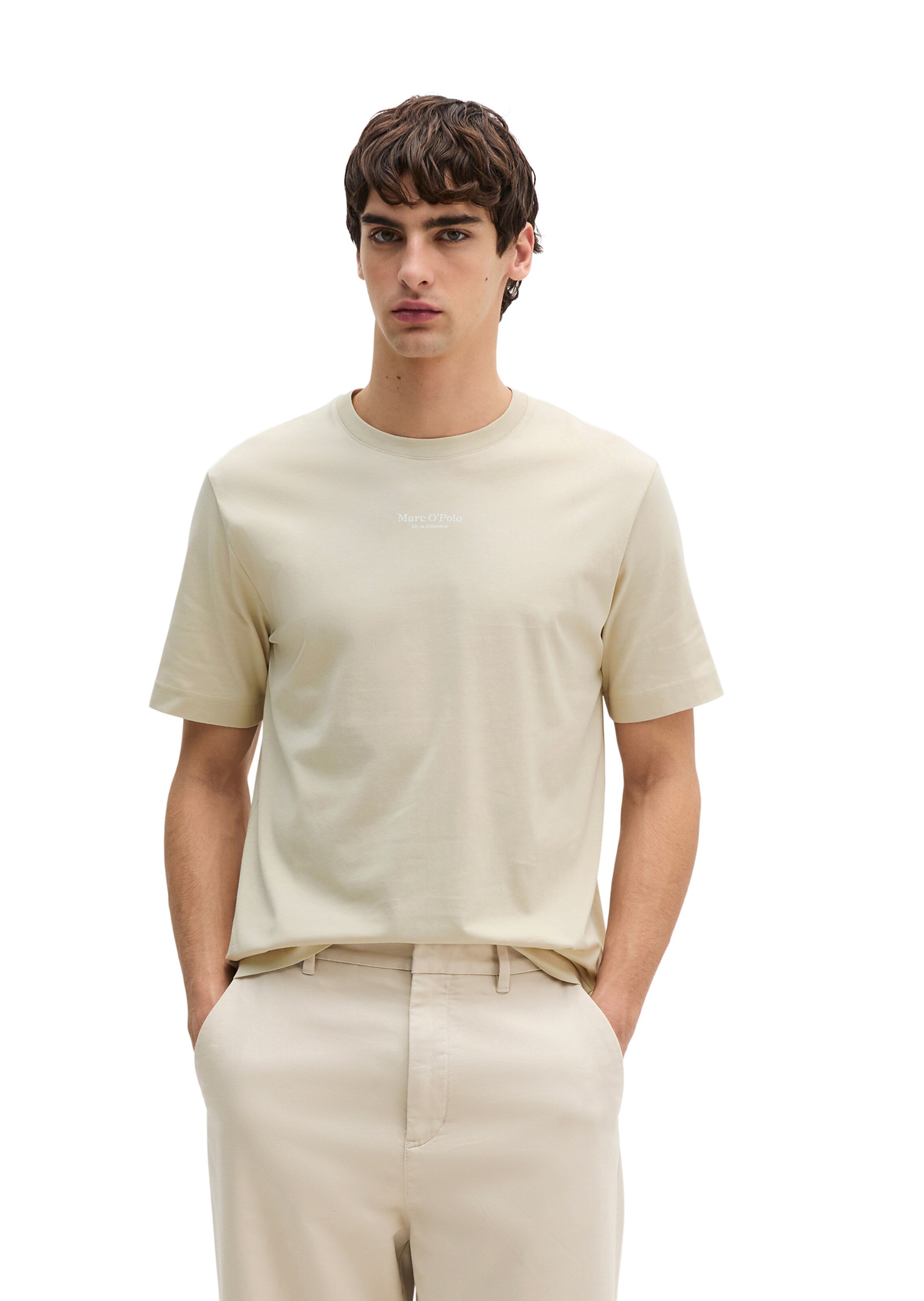 Marc O'Polo Shirt in Beige: front