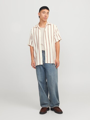 JACK & JONES Классический крой Рубашка 'JORCoba' в Бежевый