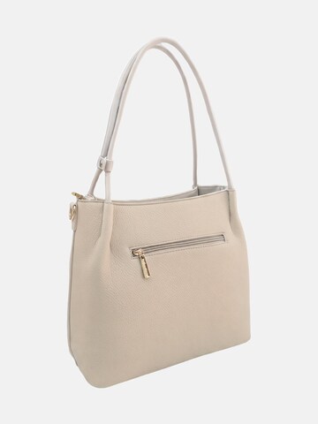 Borsa a spalla 'Borsa a Spalla Gianmarco Venturi PVC con Cuore Strass' di GianMarco Venturi in beige