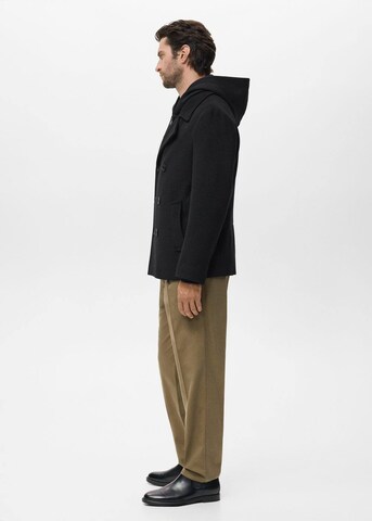 MANGO MAN Between-Seasons Coat 'Tinof' in Black