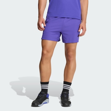 ADIDAS PERFORMANCE Regular Sports trousers 'D4T PrimeLift 3 STRIPES' in Purple: front