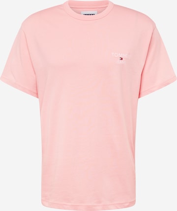 Tommy Jeans - Camiseta en rosa: frente