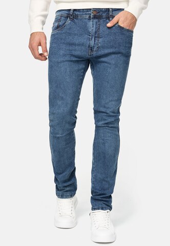 INDICODE JEANS Skinny Jeans ' Jake ' in Blauw: voorkant