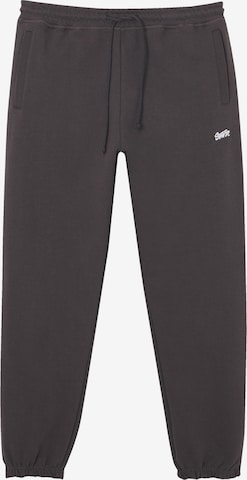 Pull&Bear Tapered Broek in Grijs: voorkant