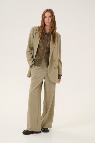 My Essential Wardrobe Wide leg Broek 'Dion' in Groen