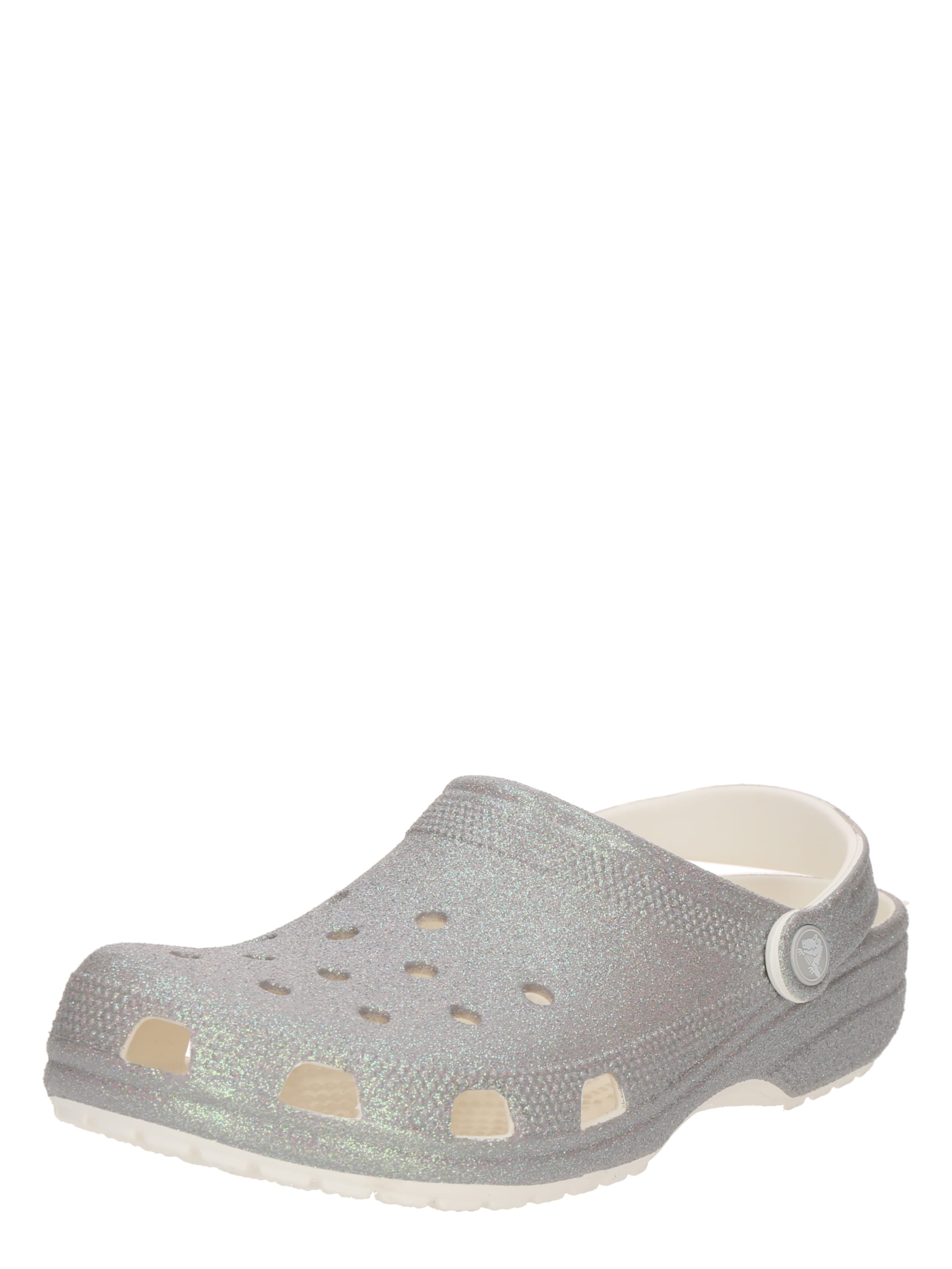 Crocs Clogs 'Classic Iridescent' in White: front