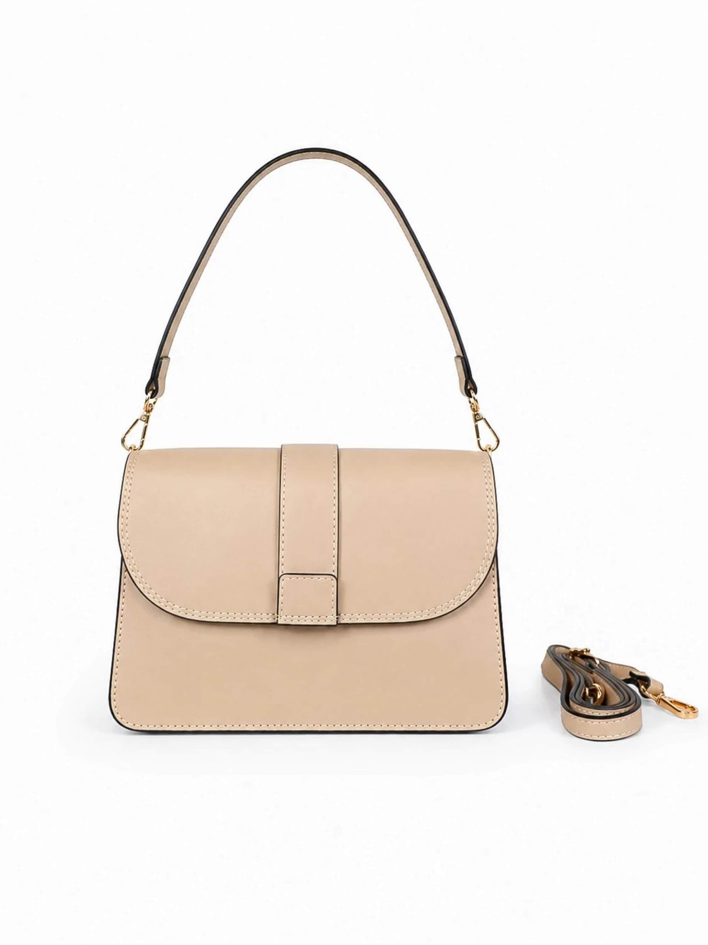 SARA BY JG - Bolso de hombro 'La Belluna' en beige: frente