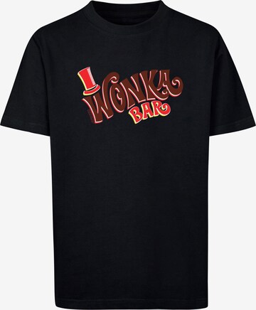 ABSOLUTE CULT Shirt 'Willy Wonka - Bar' in Black: front