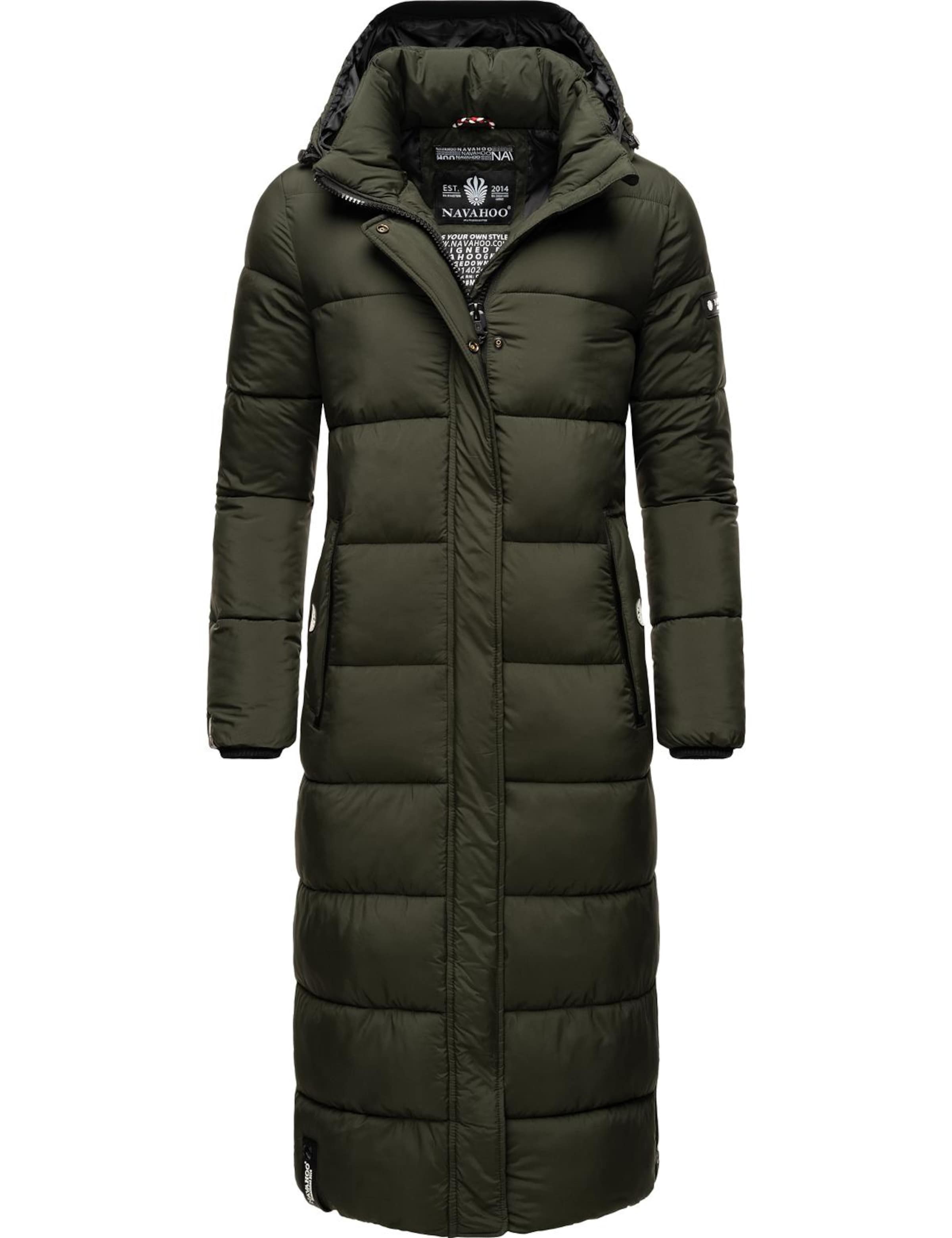 NAVAHOO Vinterfrakke 'Isalie' i grøn: forside