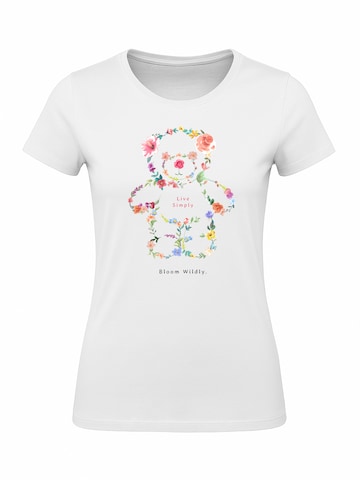 Banco Shirt 'T-Shirt "Bloom Wildly"' in White: front