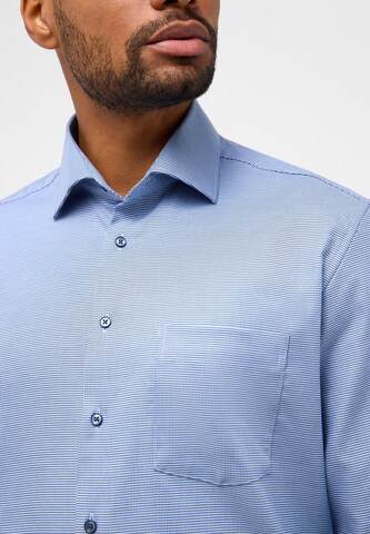 ETERNA Regular fit Button Up Shirt in Blue