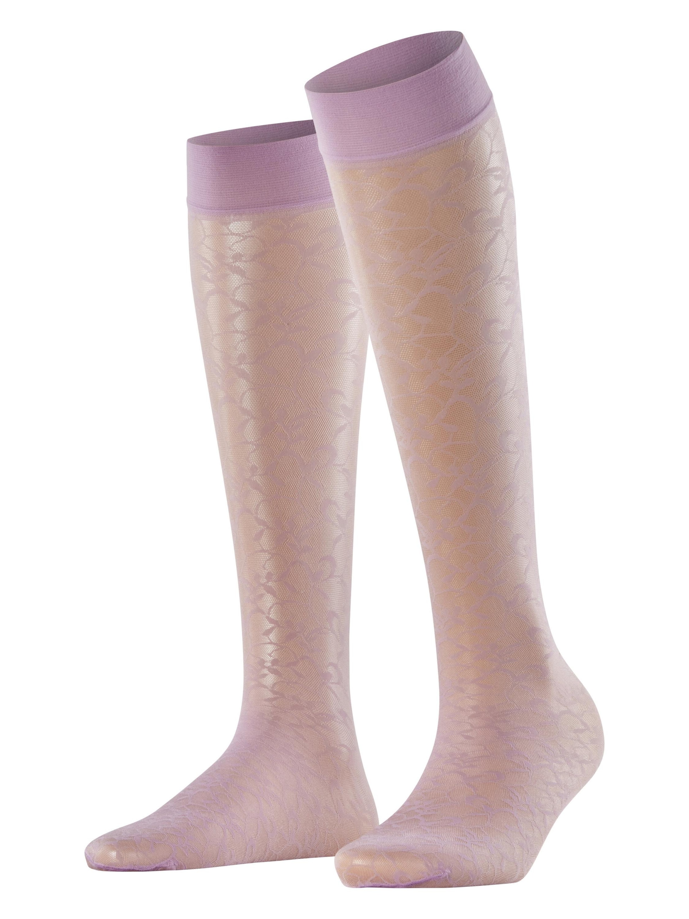 FALKE Overknee Strümpfe 'Soft Spell'‌‌‌‌‌‌‌‌‌‌ in Lila: Vorderseite