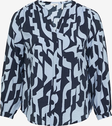 s.Oliver Red Label Plus Blouse in Blue: front