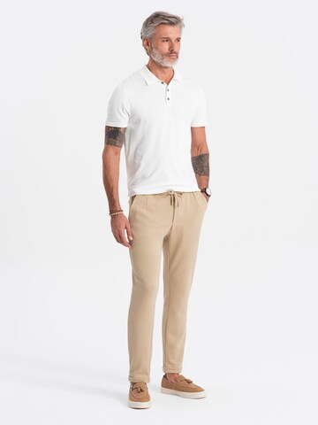 Effilé Pantalon Ombre en beige