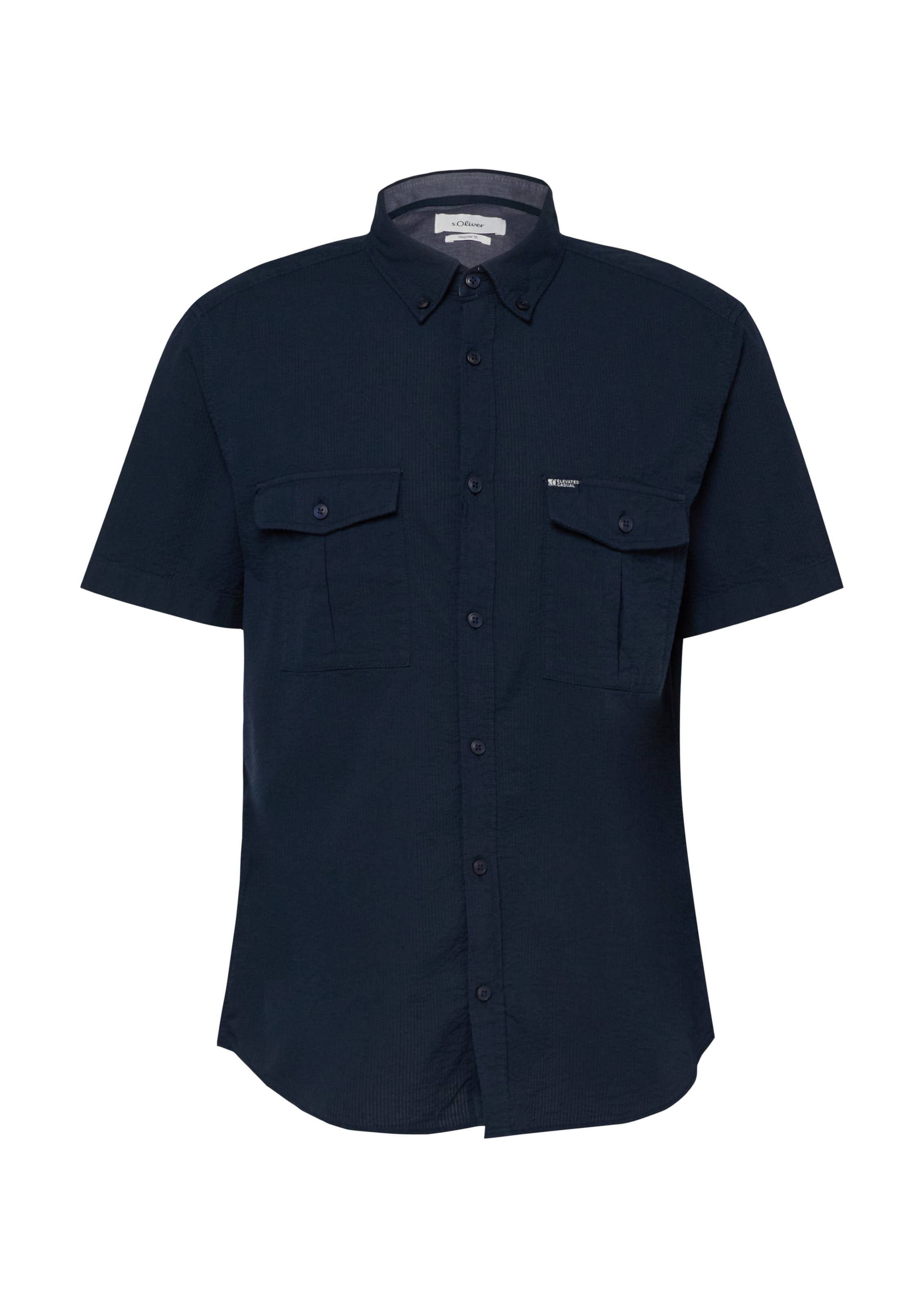 s.Oliver Hemd in Blau: Vorderseite