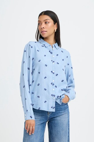 Chemisier 'BYKosmo' b.young en bleu : devant