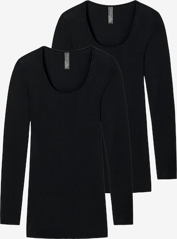 T-shirt 'Luxury ' SCHIESSER en noir : devant