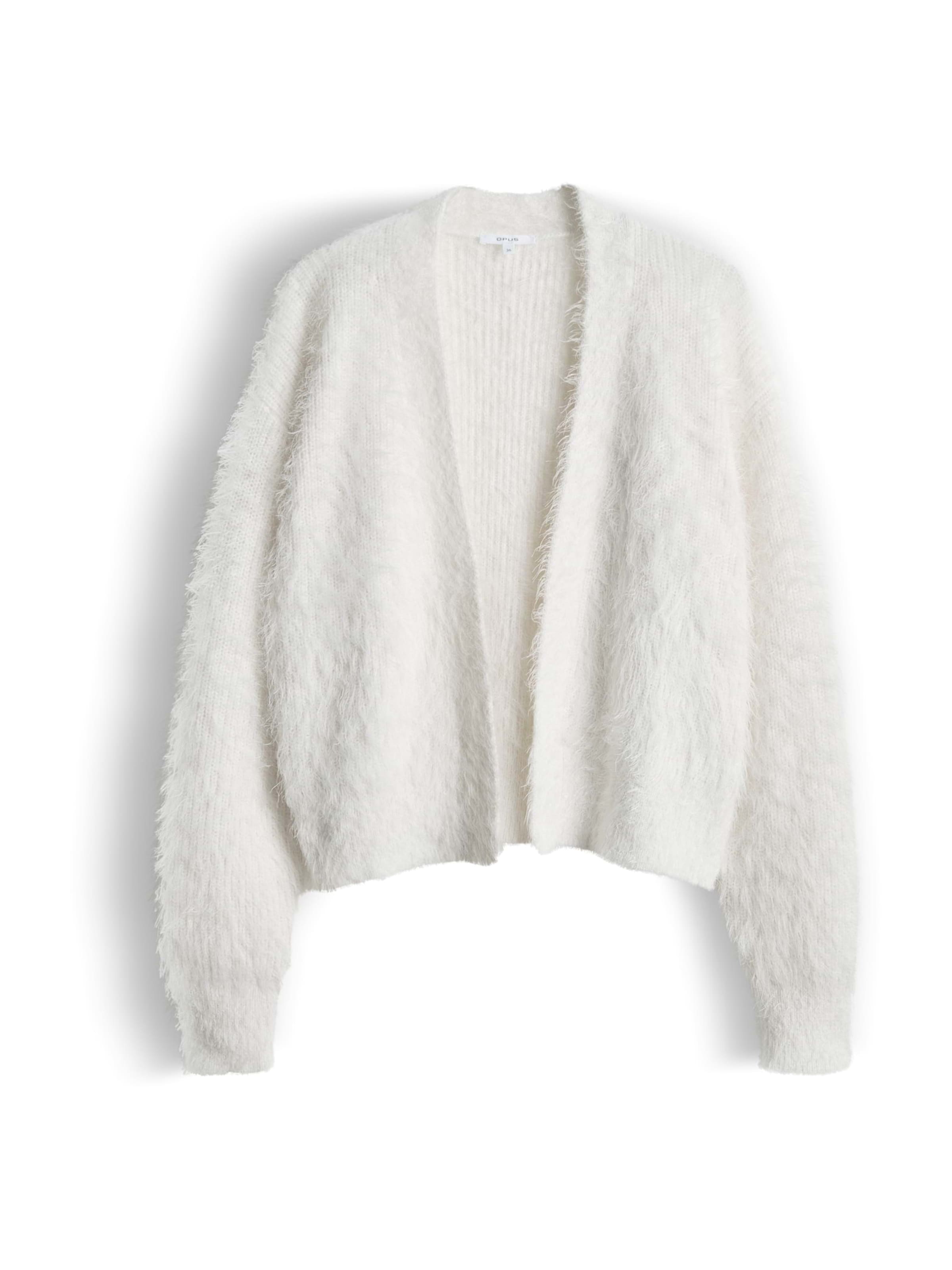 OPUS Strickjacke &#x27;Deder&#x27; in Weiß: Vorderseite