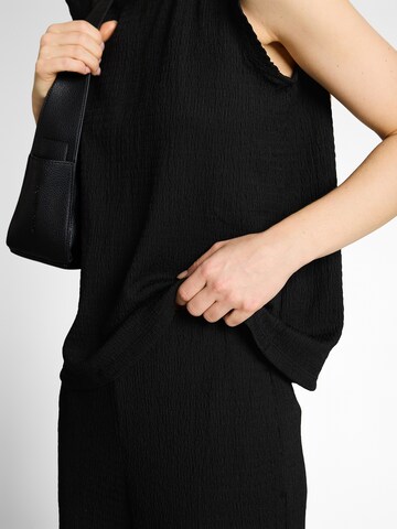 TOM TAILOR DENIM Wide leg Trousers in Black