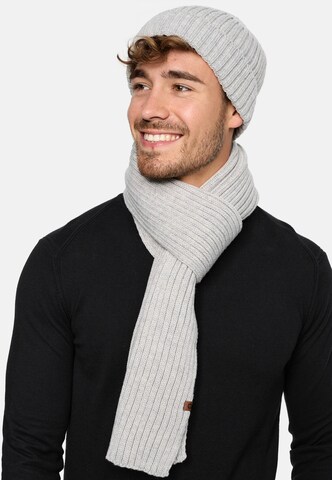 INDICODE JEANS Beanie 'Geyser' in Grey: front