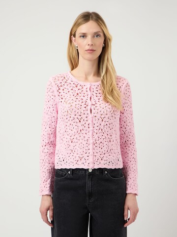 YAS Cardigan i pink: forside