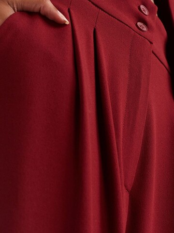 Dilvin Wide leg Pants in Red