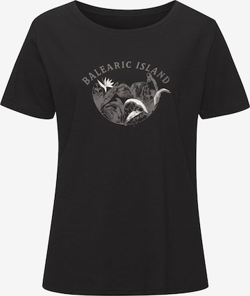 T-shirt VIVANCE en noir : devant