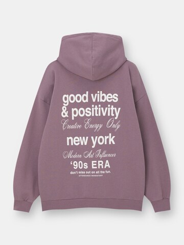 Pull&Bear Sweatshirt i lilla