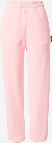 Loosefit Pantaloni 'Njola' di HUGO in rosa: frontale