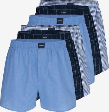 Almonu Boxershorts 'Web' in Blauw: voorkant