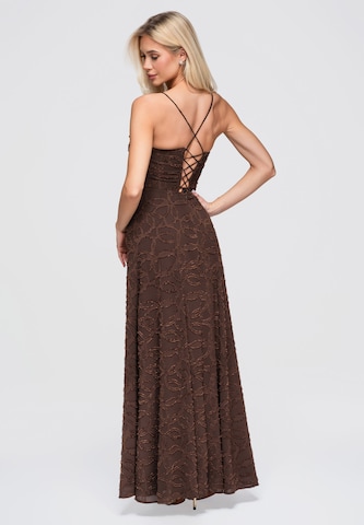 Ombre Kleid in Braun