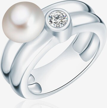 Valero Pearls Ring in Silver: front