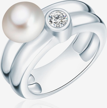 Valero Pearls Ring in Silver: front