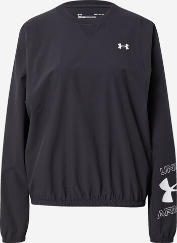 UNDER ARMOUR - Camiseta deportiva en negro: frente