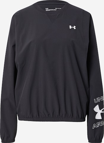 UNDER ARMOUR Athletic Sweatshirt in Black: front