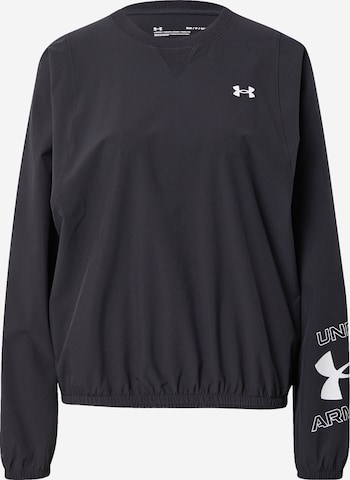 UNDER ARMOUR Sport sweatshirt i svart: framsida