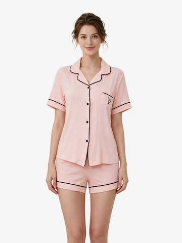 Yesfashion Szorty w kolorze różowy: przód