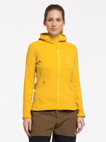 Haglöfs Athletic Fleece Jacket 'Heron' in Yellow: front