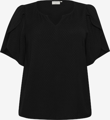 KAFFE CURVE Blouse 'KC Minna' in Black: front