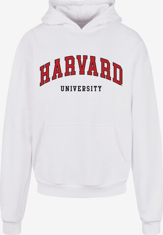 Merchcode Sweatshirt 'Harvard University' in Wit: voorkant