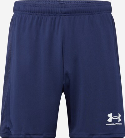 UNDER ARMOUR Pantalon de sport 'Challenger' en bleu marine / blanc, Vue avec produit