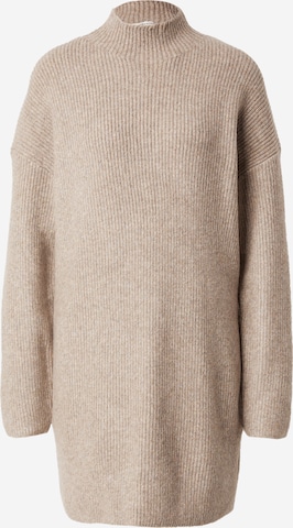 Abercrombie & Fitch Knit dress in Beige: front